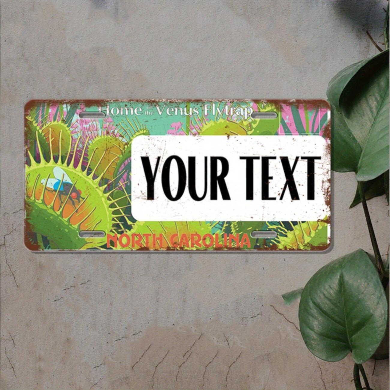 1pc Custom Venus Flytrap Metal Tin Sign Retro Home Wall Decor белый