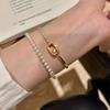 Retro Hollow Geometric New Style Exquisite and Fashionable Design Sense Niche and Simple Bracelet for Women