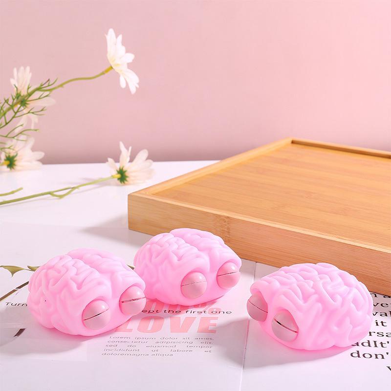 Anti Stress Flippy Brain Squishy Eye Ping Squeeze Toy Anxiety Relief Toy