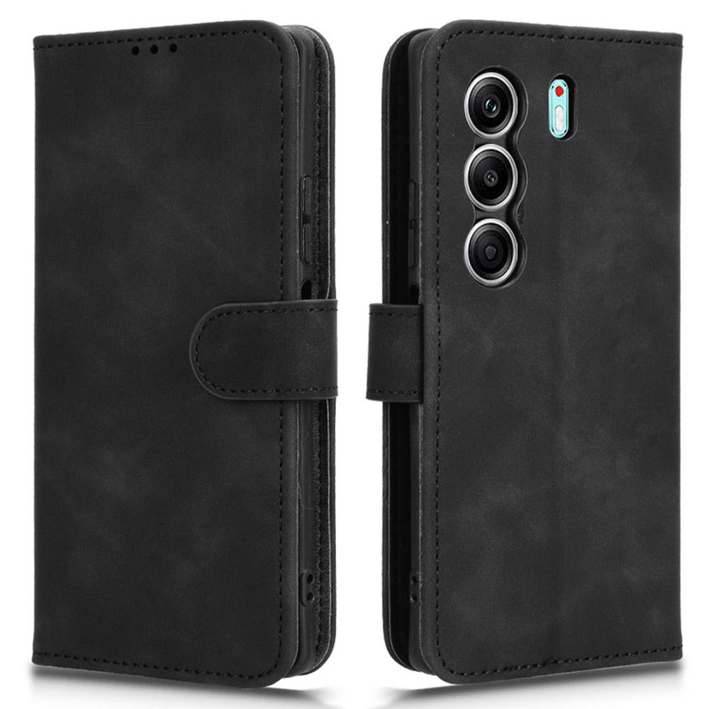 Für TECNO Camon 40 4G Lederhülle Hautgefühl Anti-Sturz Brieftasche Klapphandyhülle