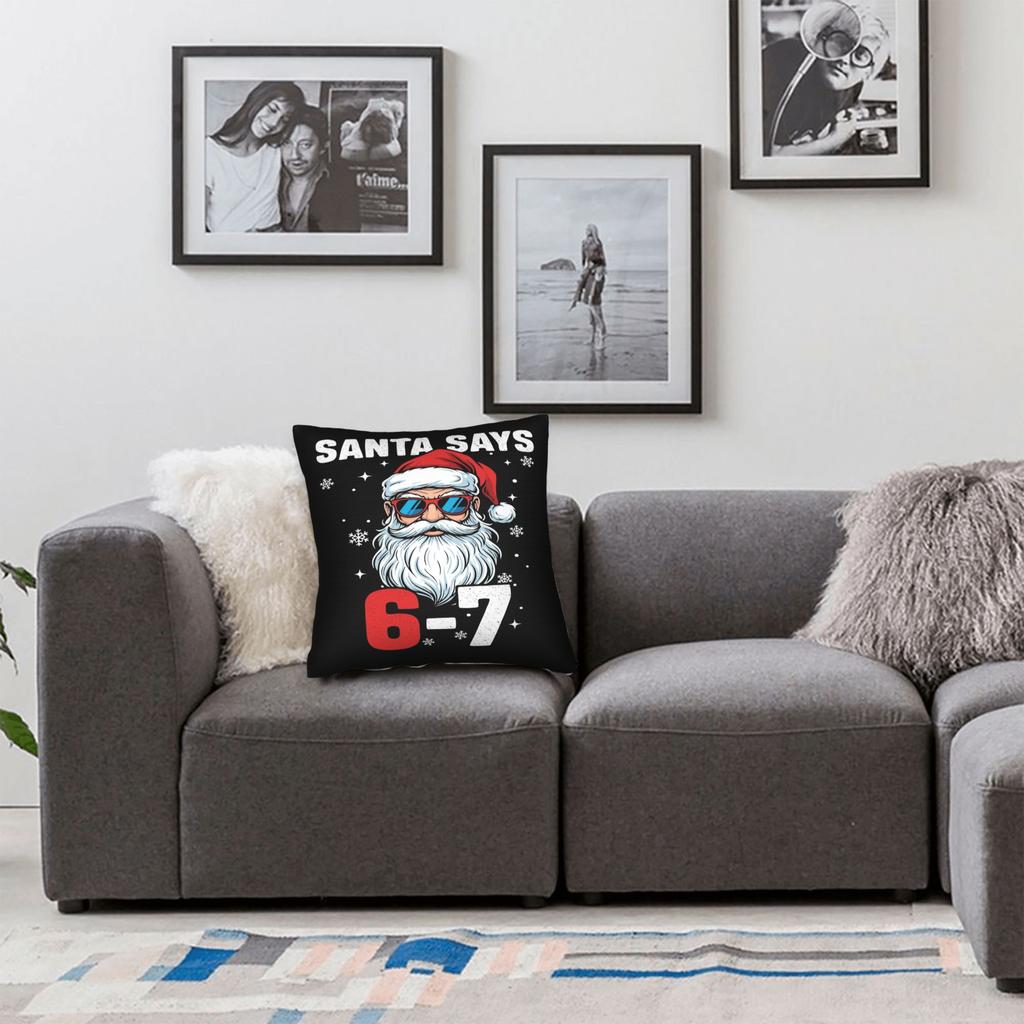 67 Kerst Zes Zeven Kussensloop Zacht Kussenhoes Voor Woonkamerstoel Grappige Kussenslopen