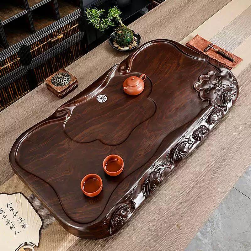 Elegant Solid Wood Draining Tea Tray