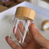 Mini Glass Bottle For Coffee Concentrate Milk Juice Leakproof Bottle With Lid Tea Caddy Jar Multifunctional Portable Empty Jar