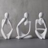 Extremely Simple Style Thinker Abstract Character Silicone Mold Creative Gypsum Decoration Drop Glue Ornament Mold Candle Mold