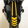 High-Visibility Reflective Arrow Motorcycle Fender Stickers Multi-Color Chevron Safety Decals for Electric Bikes, Durable Weather-Resistant