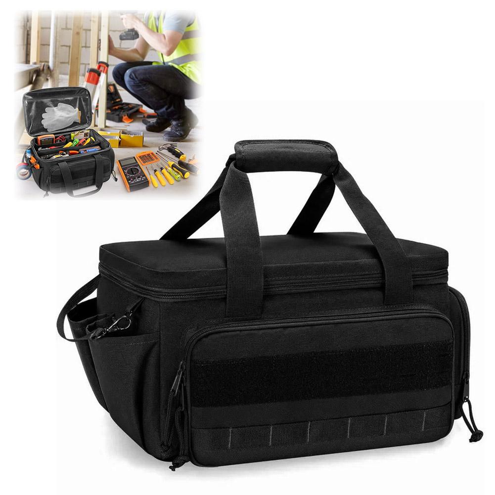 Heavy Duty Tool Bag Non-Slip Base Multipurpose Work Organizer Multi Pockets Tool Organizer For Handyman Carpenter Tool Storage