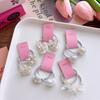 2pcs New Korean The Star Children's Hair Rope Electroplated Flower Girl Rubber Band Hair Band Girl Sweet Hair Accessories