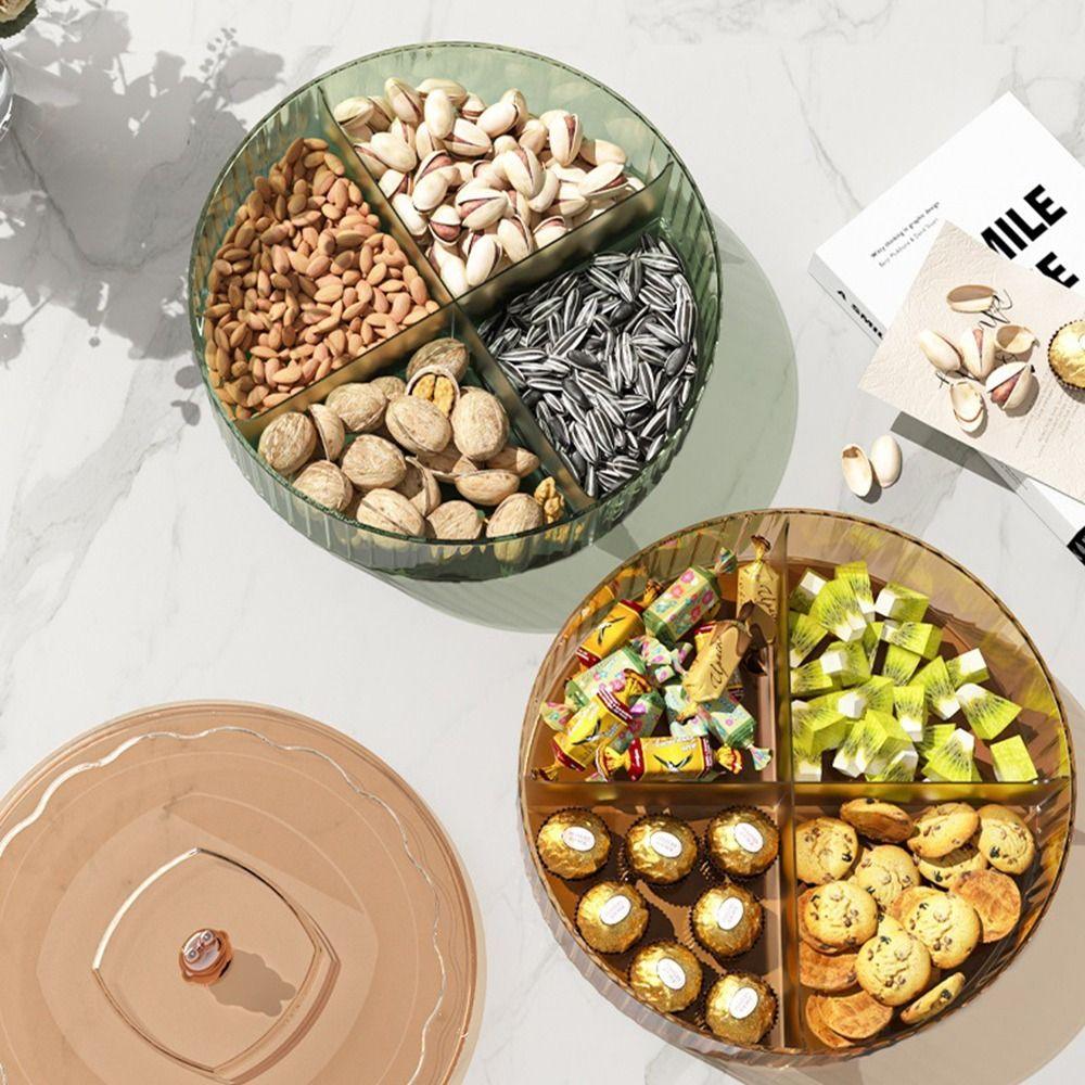 Cartoon Food Storage Tray Large Capacity Snack Storage Box Simple Dividing Fruit Tray  Nuts