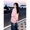 100% cotton lazy fashion tie-dye short-sleeved t-shirt men's and women's summer casual loose street crew neck couple top