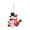 Christmas Decorations Christmas Tree Ornaments Snowman Socks Wrought Iron Pendants
