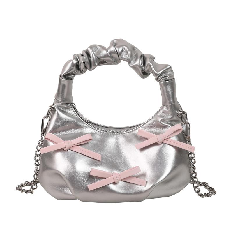 Niche Design Bag Women's Summer 2025 New Fashion Chain Messenger Bag Butterfly Pleated Portable Dumpling Bag
