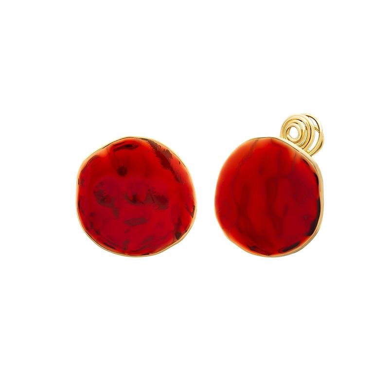 

Ретро Модный Красный Металлический Геометрический Женский Простой Поднос для Отпугивания Комаров Без Отверстий для Ушей Клипсы для Ушей