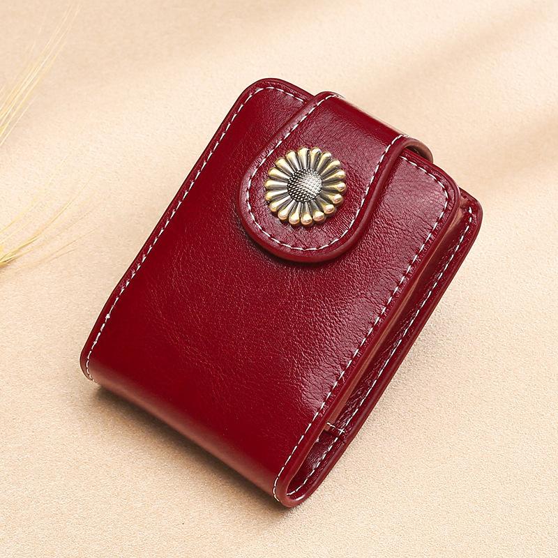 Mini Makeup Bag Portable Lipstick Cosmetic Bag with Button Lipstick Packet Women's Cosmetics Lipsticks Storage Pouch with Mirror