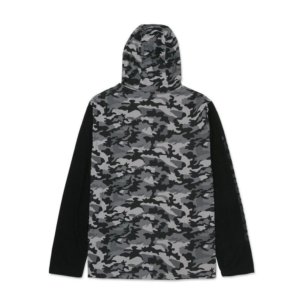 Caterpillar Mens Hooded Long-Sleeved T-Shirt