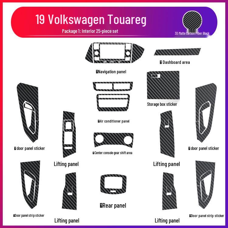 Volkswagen T-Cross Center Console Anti-Kick, Anti-Scratch Protective Film
