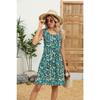 Spring/Summer Printed Tank Top Loose Pocket Dress for Women