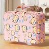 1pc Cute Pattern Storage Bag, Portable Bag with Handles, Moving Home Bedroom Clothing Storage Bag, Travel Gear Organization Bag