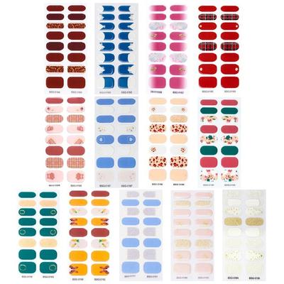 Semi-Cured Gel Nagellackstreifen Gel Nägel Vollständige Wraps Streifen Gel Nagelaufkleber
