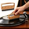 Wood Grain Handle Vinyl Record Cleaning Brush Phonograph Record Cleaner Tool for Audiophiles