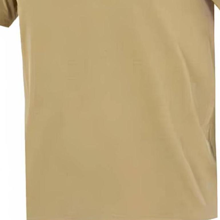 Nike Cotton Embroidered Logo Short Sleeve T-Shirt Men Tops Beige BV0508-206