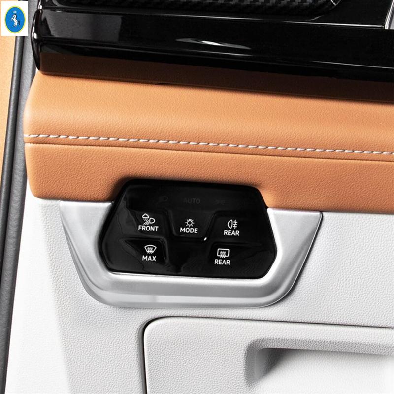 Car Steering Wheel / Window Lift / Gear Shift Box Decor Panel Cover Trim ABS Accessories For VW Atlas / Teramont Matte
