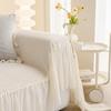 Corduroy Sofa Towel Covers With Skirt Edge French Anti Scratch Dust Cover For Living Room All Inclusive Lace Skirt Seat Cushion