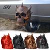 Horned Demon Skull Tow Cover Trailer Dust Heavy-Duty 3D Dust-proof Printed One-Piece Molded Bar Cap Matte Texture Accessory Weatherproof Hitch