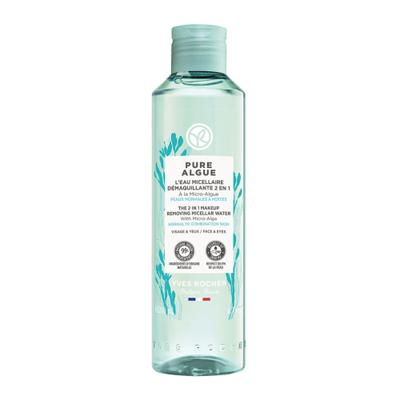 Yvesrocher Pure Algo 2 In 1 Makeup Remover Micellar Water 200ml