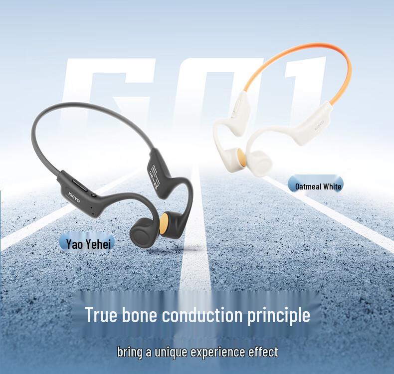 G01 Bone Conduction Bluetooth Earphones - Wireless, Lightweight, Ear-Hook Design for Running and Sports with Long Battery Life.
