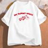 My Tummy Hurts Bear Meme Graphic T Shirts Cotton Short Sleeve Tshirts Oversize Unisex Clothes Funny Print Tees Shirt Unisexs Clothes