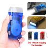 3 Colors Hand Pressing Dynamo Crank Power Wind Up Flashlight Mini Self Generating Torch LED Camping Lamp Light for Outdoor Home