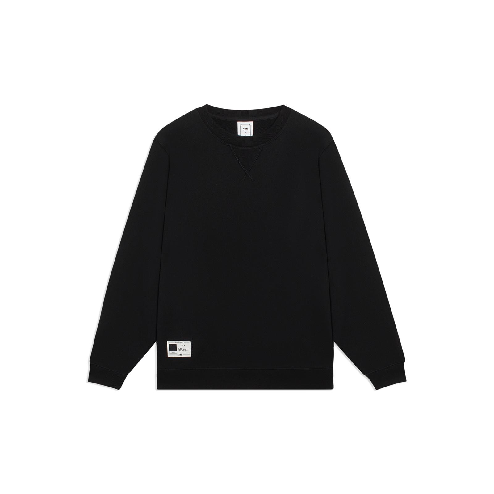 Li-Ning Chinese Color Label Logo Sweatshirt  Black  Men s AWDT073-4 L