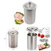 Stainless Steel Meat Steamer With Thermometer For Home Cooking And Gift