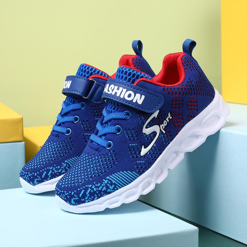 Ultra-light classmate boys' sports shoes 2025 spring and autumn children's breathable boys' running shoes foreign trade procurement