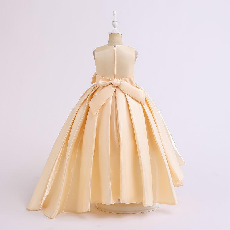 Rochie formală pentru fete, rochie de prințesă, rochie de seară de înaltă calitate cu tiv asimetric pentru copii