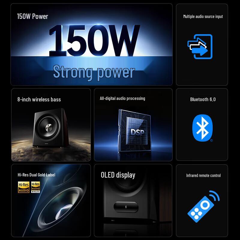 Edifier S201MKII 2.1 Channel Bluetooth Speaker System