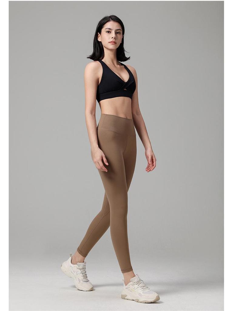 Women's Fleece-Lined High-Waist Yoga Pants - Warm, Soft, Hip-Lifting Fitness Leggings for Autumn/Winter.