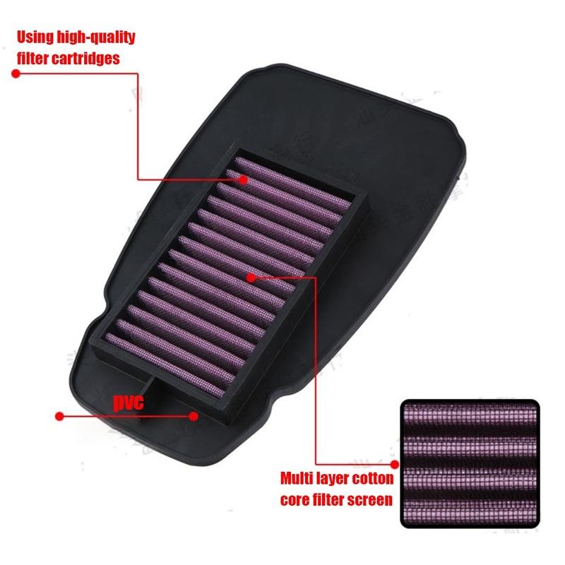 Motorcycle Air Filter High Flow Air Cleaner Filter Element For Yamaha R15 V3 YZF-R155 2017-2019 SRL115 Accessories