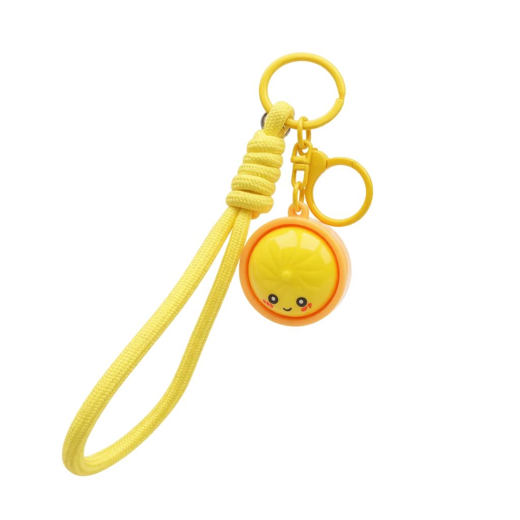 Stress Steamed Bun Keychain Toy for Squeezing and Fidgeting