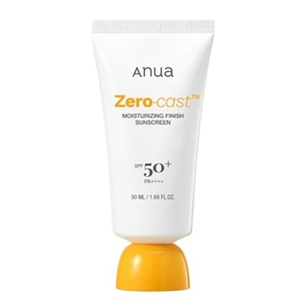 ANUA Zero Cast Moisturizing Sunscreen SPF50+ PA++++ Hydrating Sun Cream 50ml Double Set