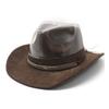 Suede High-End Top Hat, Retro Cowboy Hat For Men And Women, Western Tibetan Famous Cow Head Felt Hat
