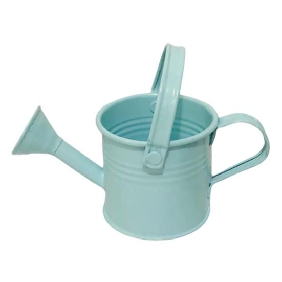 Kettle Ornament Drop-resistant Opening Design Creative Decorative Galvanized Iron Flower Planting Pot Watering Can Home Garden ADM