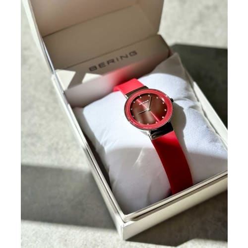 Bering Colorful Summer Watch 10129-503 Women's Red