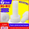 Șurub/Șurub de Plastic Hexagonal din Nailon cu Cap Cilindric - Disponibil în Mărimile M3, M4, M5, M6, M8, M10.