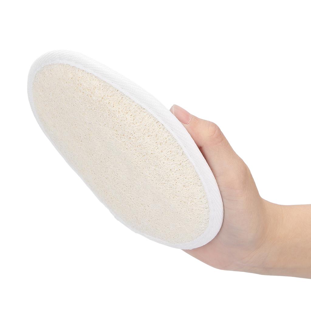 Spugna di Luffa Esfoliante Pulizia Morbida Spugna da Bagno Scrubber con Elastico per Viso Corpo