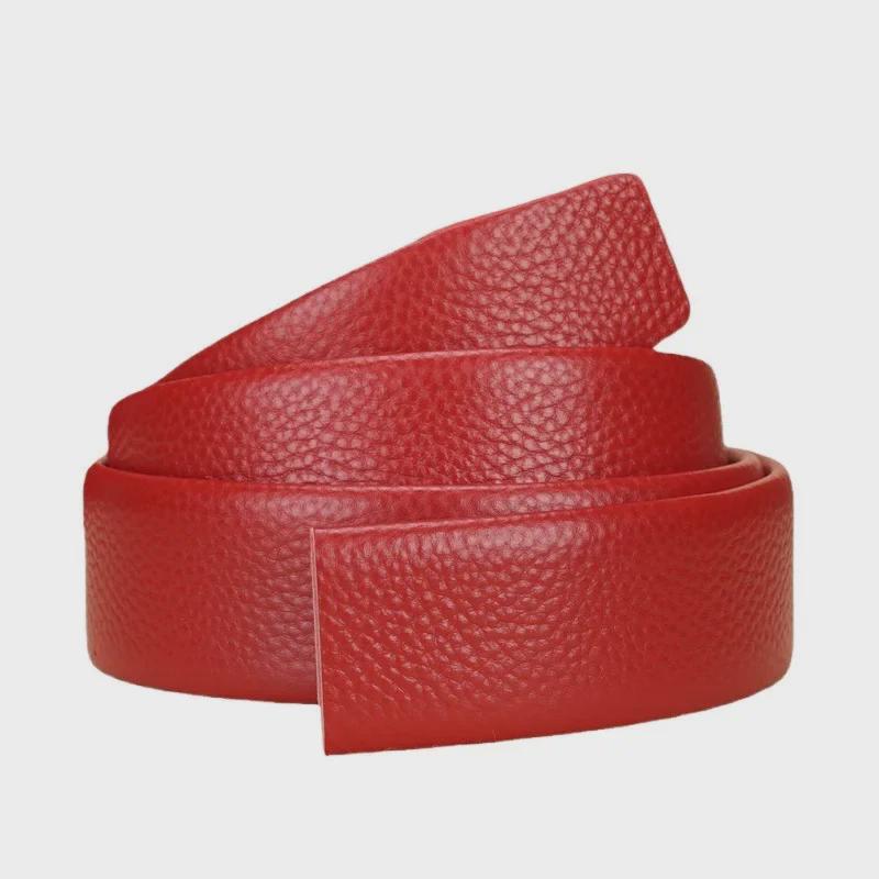 Мужской ремень с автоматической пряжкой красного цвета — стильный, универсальный, самый продаваемый