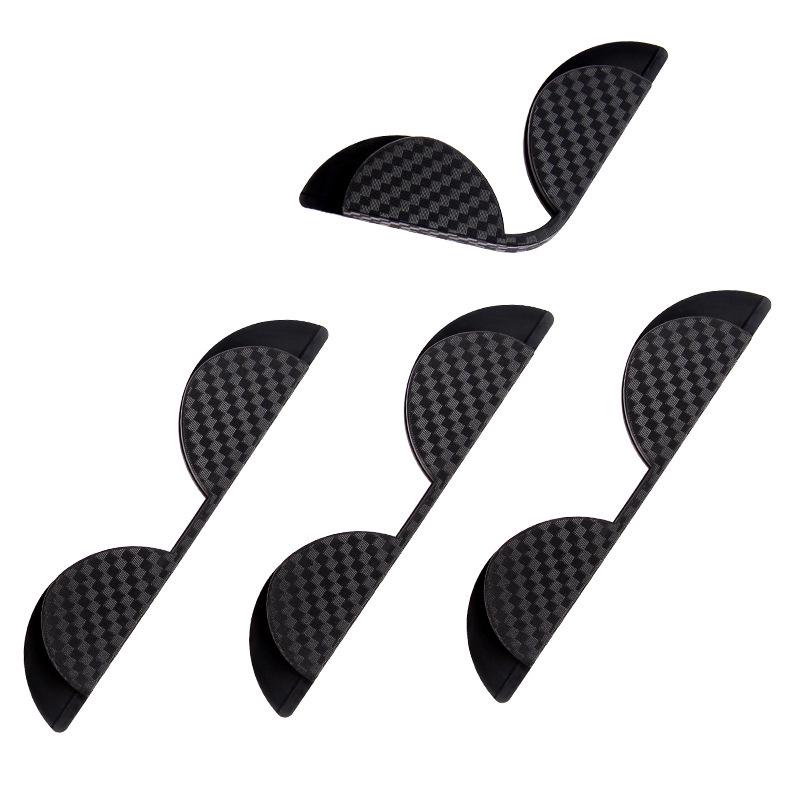 Car Door Anti-collision Carbon Fiber Sticker - Scratch & Rub-Resistant Soft Rubber Strip