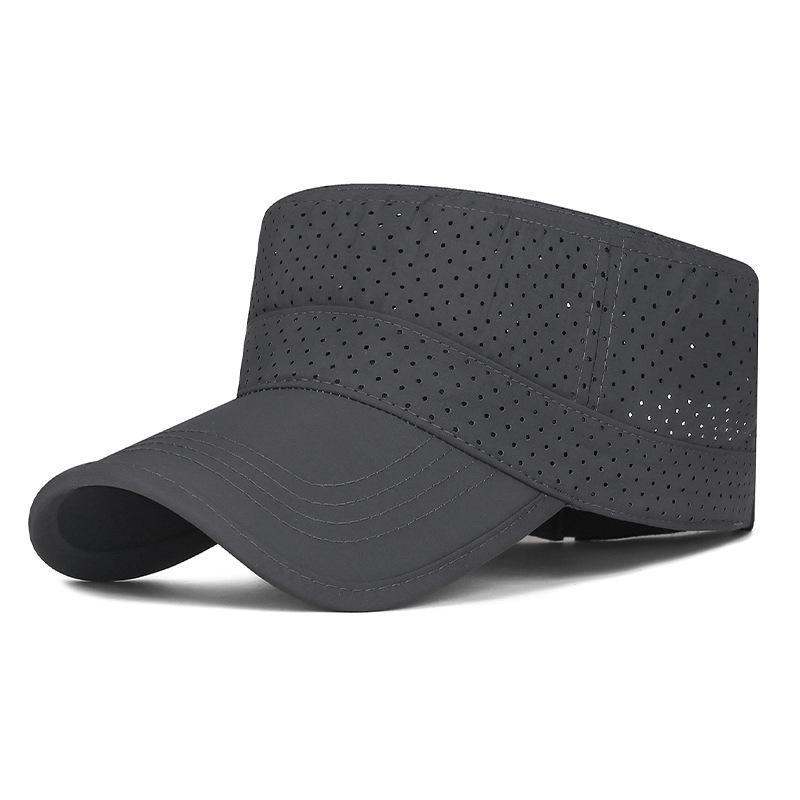 Summer Breathable Solid Color Quick-Drying Cap Adjustable Outdoor Sunshade Flat Cap