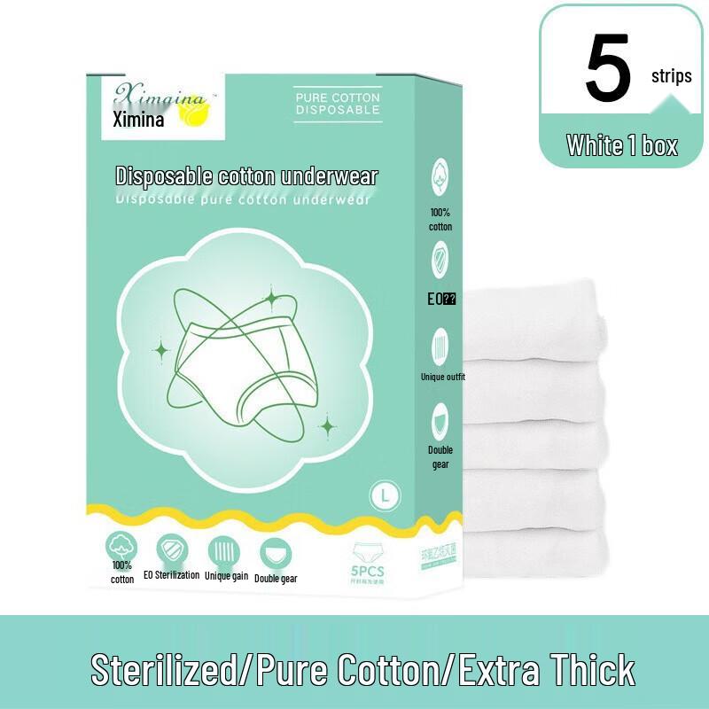 Ximaina Women s Disposable Combed Cotton Underwear M