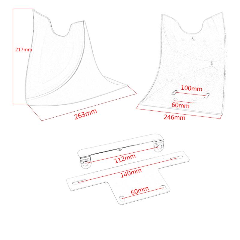 Para Harley Touring Sportster Dyna Fatboy Softail Motocicleta Carenagem de Queixo Para-lama Inferior Dianteiro Spoiler Cobertura Protetora